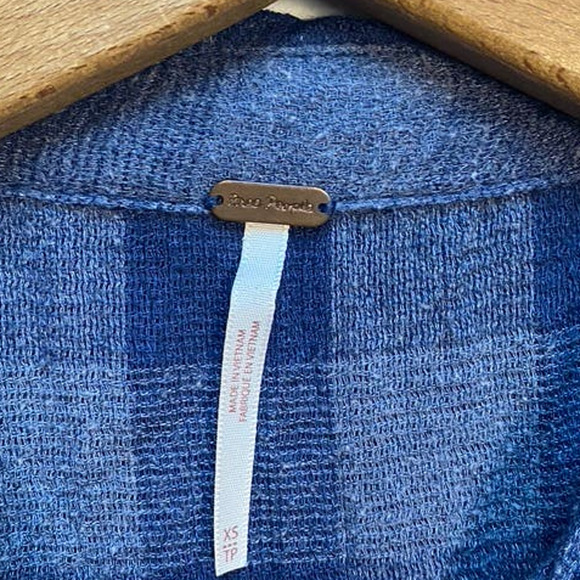 Free People Hey There Sunrise Ombre Plaid Flowing Swing Button Down Tank Top - Picture 7 of 9